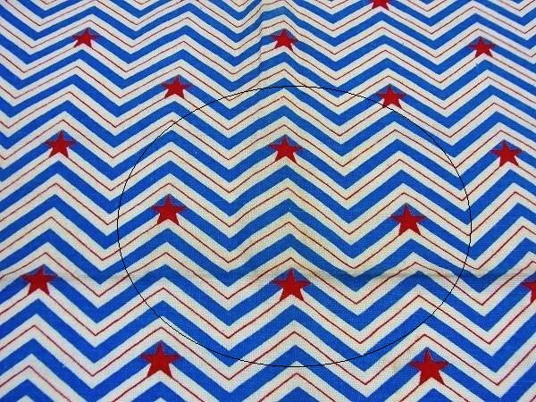 星&幾何学模様・ヴィンテージ・ファブリック/生地　USA