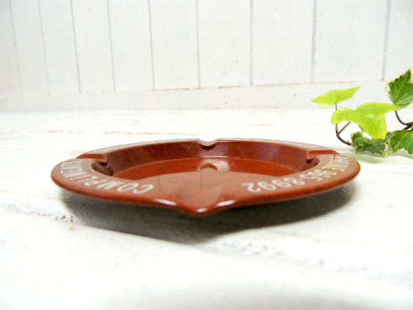 USA・MOBIL STATION・ウッド柄・ビンテージ・アドバタイジング・灰皿・ブリキ・ガレージ