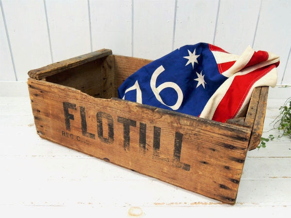 FLOTILL CALIF・US カリフォルニア・ヴィンテージ・ウッドボックス・木箱・ガレージ