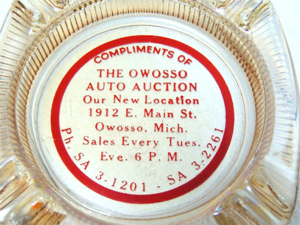 【AUTO AUCTION】ヴィンテージ・アドバタイジング・ガラス製・灰皿・モーター系