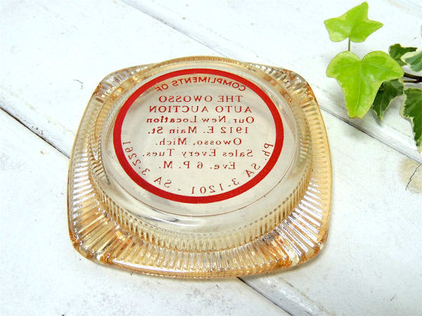 【AUTO AUCTION】ヴィンテージ・アドバタイジング・ガラス製・灰皿・モーター系