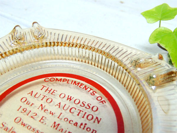 【AUTO AUCTION】ヴィンテージ・アドバタイジング・ガラス製・灰皿・モーター系