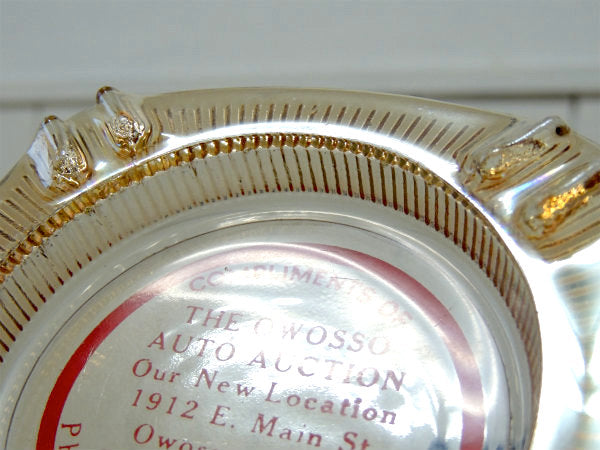 【AUTO AUCTION】ヴィンテージ・アドバタイジング・ガラス製・灰皿・モーター系