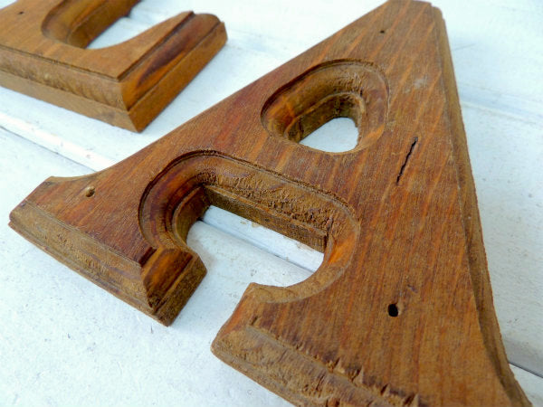 【LA】木製・看板・ヴィンテージ・アルファベットサイン/プレート/木製サイン USA