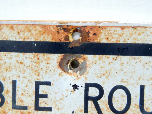 【←→CABLE ROUTE】看板・アンティーク・サインプレート・USA・ストリート