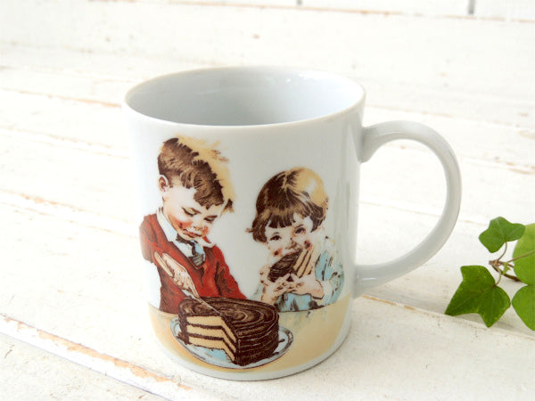 【HERSHEY'S】ハーシーチョコレート・80'sヴィンテージ・陶器製・マグカップ/食器