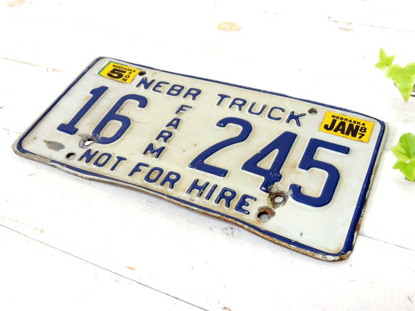 【NEBR TRUCK・FARM】農園・農場・トラックナンバー・ビンテージ・ナンバープレート