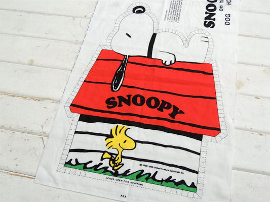 【スヌーピー】SNOOPY・ぬいぐるみ・ピロードール・デッドストック・60'ヴィンテージ・パネル生地