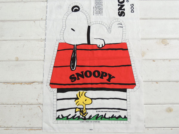 【スヌーピー】SNOOPY・ぬいぐるみ・ピロードール・デッドストック・60'ヴィンテージ・パネル生地