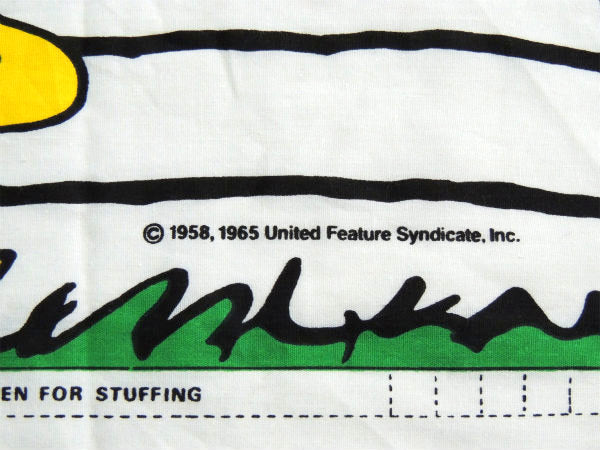 【スヌーピー】SNOOPY・ぬいぐるみ・ピロードール・デッドストック・60'ヴィンテージ・パネル生地