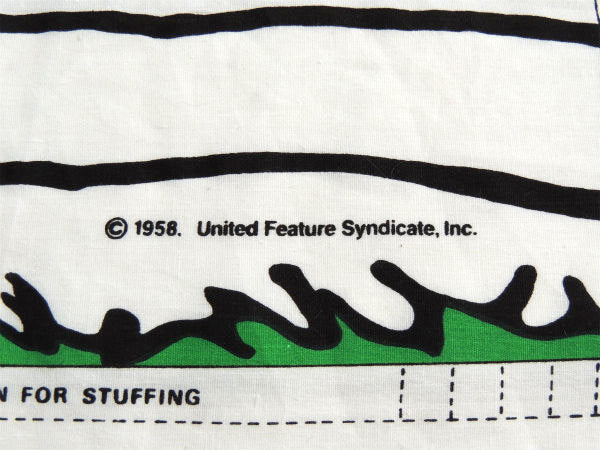 【スヌーピー】SNOOPY・ぬいぐるみ・ピロードール・デッドストック・60'ヴィンテージ・パネル生地