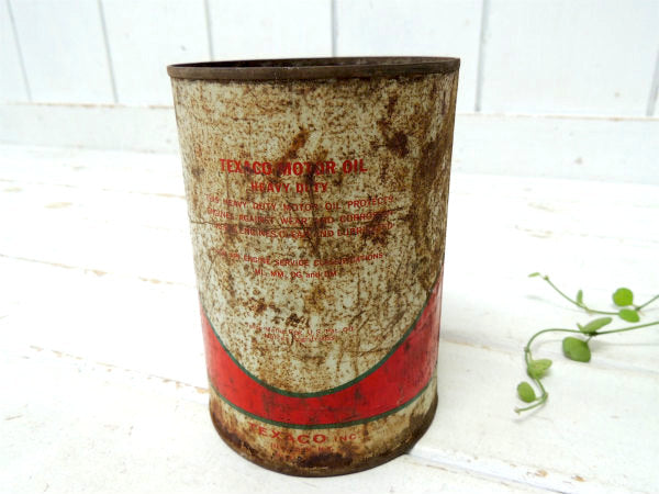【TEXACO MOTOR OIL★】テキサコ・ヴィンテージ・オイル缶・USA
