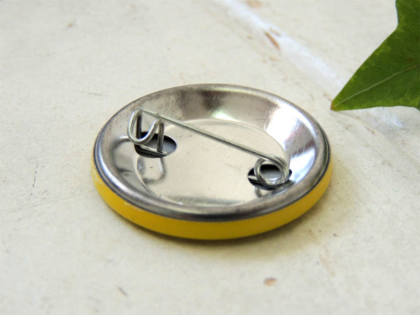 【スモーキーベア】SMOKEY BEAR・黄色・ヴィンテージ・缶バッジ・USA・アクセサリー