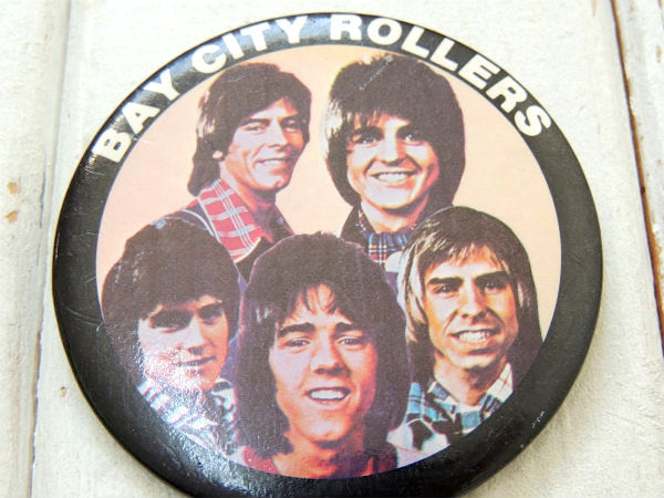 【ベイ・シティ・ローラーズ】1970's~Rollers・ヴィンテージ・缶バッジ・人気アイドル/英国