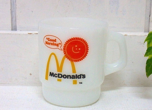 【Fire King】ファイヤーキング・マクドナルド・アドバタイジング・マグカップ　USA