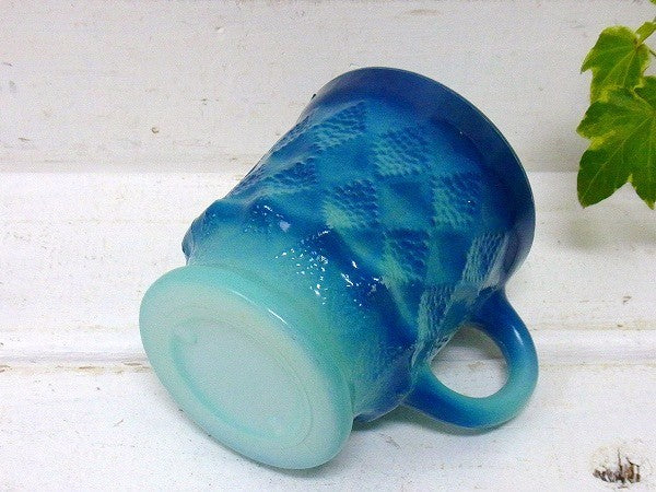 【FireKing】ファイヤーキング・キンバリー・マグカップ(ブルー)　USA