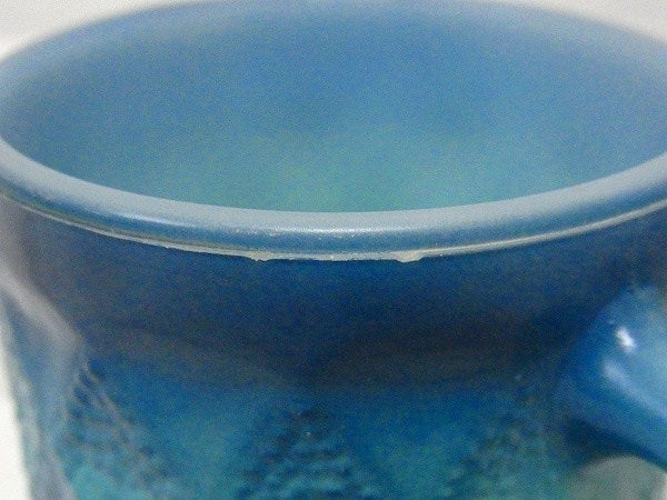 【FireKing】ファイヤーキング・キンバリー・マグカップ(ブルー)　USA