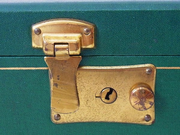 シークレット収納付き・緑色・アンティーク・ジュエリーボックス/ジュエリーケース/宝石箱 USA