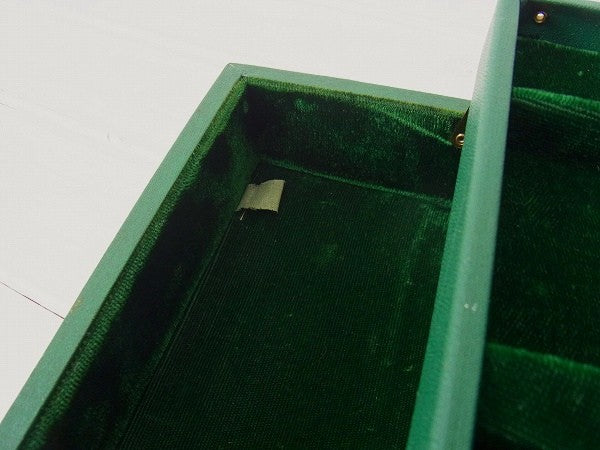 シークレット収納付き・緑色・アンティーク・ジュエリーボックス/ジュエリーケース/宝石箱 USA