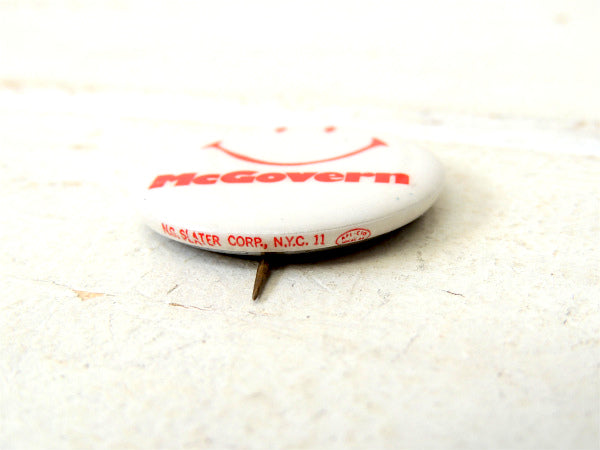 【スマイル・smile・笑顔】1950~1960・ヴィンテージ・缶バッジ・USA/NYC