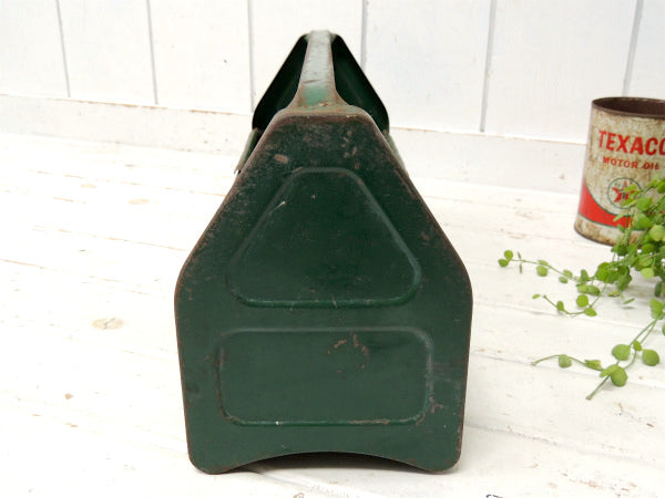 【Amsco】USA・2段式・グリーンカラー・スチール製・ヴィンテージ・ツールケース/工具箱