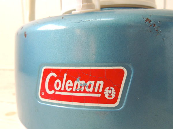 Coleman ロゴ 1976・コールマン・ビンテージ・ウォータージャグ・ブルーメタリック・キャンプ