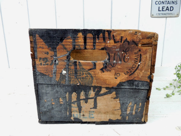 【イタリアワイン・トスカーナ州・キャンティ地方】アンティーク・ウッドボックス/木箱