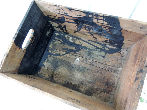 【イタリアワイン・トスカーナ州・キャンティ地方】アンティーク・ウッドボックス/木箱