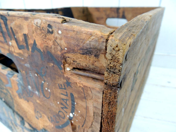 【イタリアワイン・トスカーナ州・キャンティ地方】アンティーク・ウッドボックス/木箱