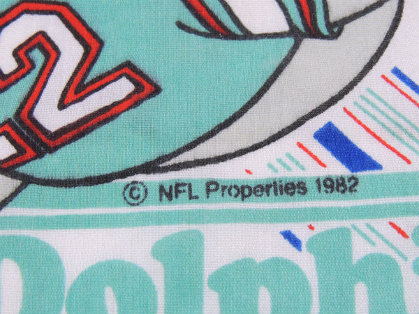 【NFL】アメフト・ユニフォーム姿のマスコット・80'ヴィンテージ・ユーズドシーツ(フラットタイプ)