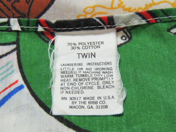 【NFL】アメフト アメリカンフットボール ユニフォーム姿 マスコット 80' ヴィンテージ ユーズドシーツ(フラットタイプ) USA