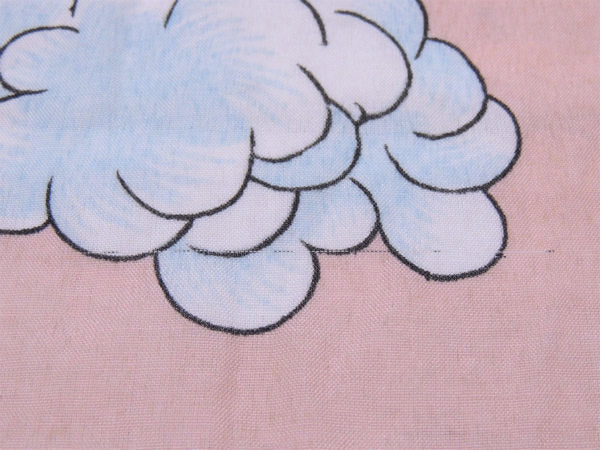 【フリントストーン&ヨギベア】ハンナバーベラ・汽車柄・ヴィンテージ・ユーズドシーツ(ボックスタイプ)