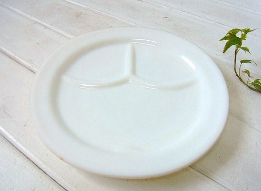 【アンカーウェア】ホワイト・3コンパートメント・プレート/仕切りプレート USA