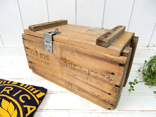 1969 USAF アメリカ空軍・ヴィンテージ・軍用木箱・トランク・木箱・ウッドボックス USA