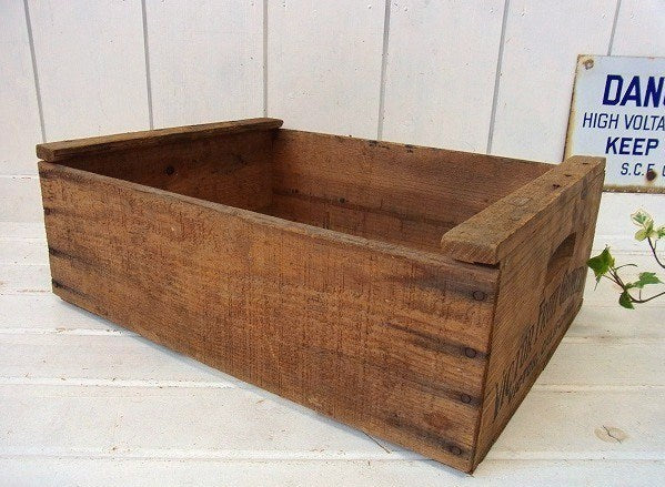 【VICTOR FRUIT GROWERS】フルーツの木製・ヴィンテージ・ウッドボックス/木箱