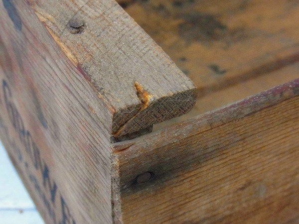 【VICTOR FRUIT GROWERS】フルーツの木製・ヴィンテージ・ウッドボックス/木箱