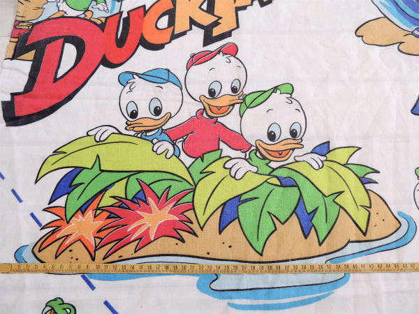 【ダックテイルズ】USAわんぱくダック夢冒険・80'sヴィンテージ・ユーズドシーツ(ボックスタイプ)