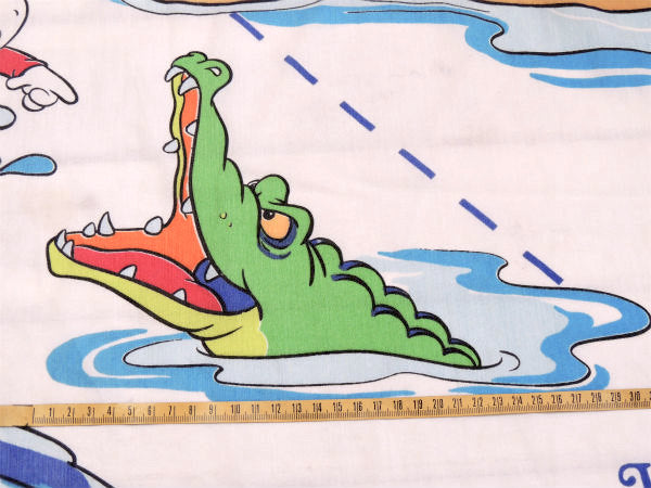 【ダックテイルズ】USAわんぱくダック夢冒険・80'sヴィンテージ・ユーズドシーツ(ボックスタイプ)