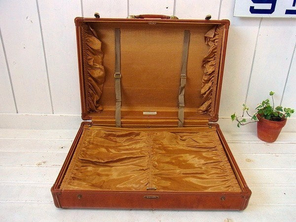 【Samsonite】サムソナイト・キャメル色・ヴィンテージ・スーツケース/トランク　USA