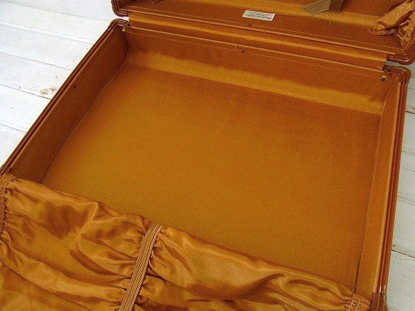 【Samsonite】サムソナイト・キャメル色・ヴィンテージ・スーツケース/トランク　USA