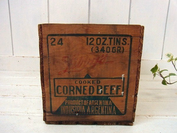 【Libby】リビー・コンビーフ・ヴィンテージ・ウッドボックス/木箱　USA