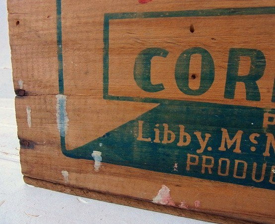 【Libby】リビー・コンビーフ・ヴィンテージ・ウッドボックス/木箱　USA
