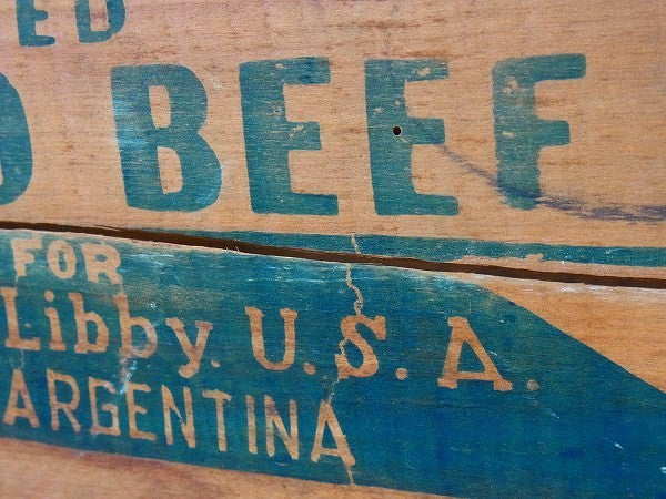 【Libby】リビー・コンビーフ・ヴィンテージ・ウッドボックス/木箱　USA