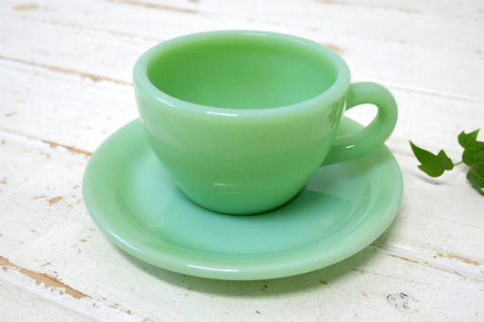 Fire King・ファイヤーキング・ジェダイ・レストランウエア・エキストラヘビー・カップ&ソーサ③