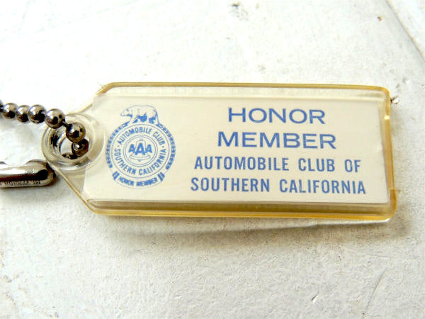 【AAA・トリプルエー】デッドストック・ヴィンテージ・キーホルダー・真鍮製・鍵2本付き