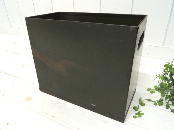 【BONESTELL】サンフランシスコ・カーキ色・ヴィンテージ・ファイルスタンド/書類ケース