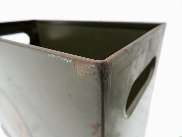 【BONESTELL】サンフランシスコ・カーキ色・ヴィンテージ・ファイルスタンド/書類ケース