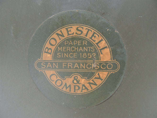 【BONESTELL】サンフランシスコ・カーキ色・ヴィンテージ・ファイルスタンド/書類ケース