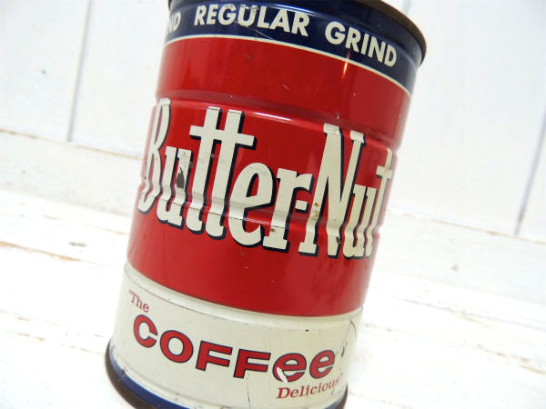 Butter-Nut COFFEE テキサス・ブリキ製・ヴィンテージ・コーヒー缶　キッチン雑貨