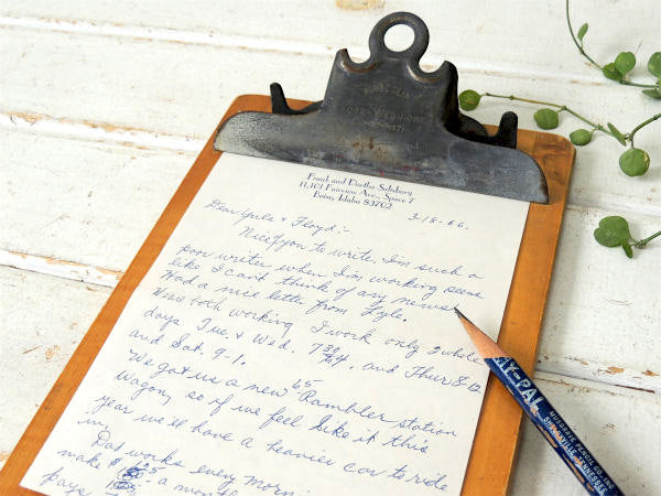 Globe Wernicke アンティーク USA・木製・クリップボード・バインダー・メニューボード